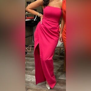 Elegant Pink Women's Dress